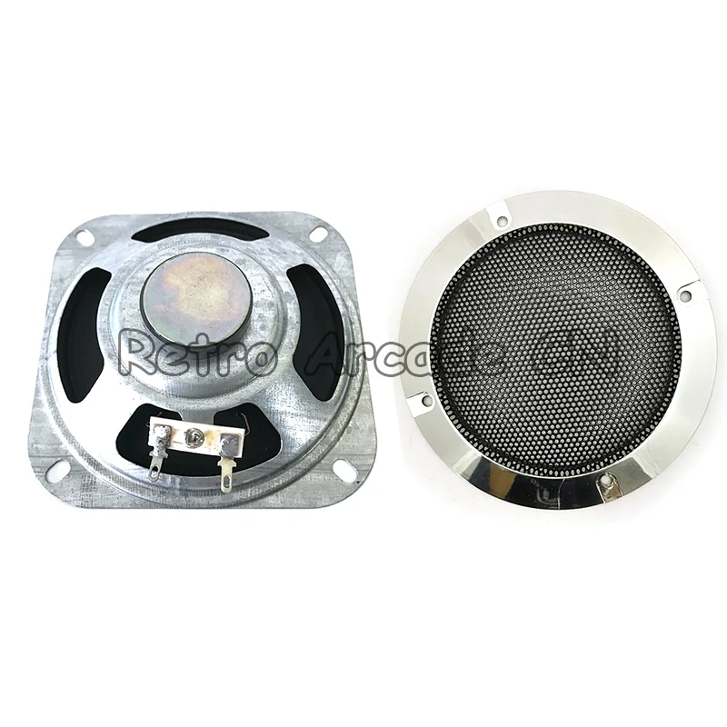 Бесплатная доставка квадратный 4 дюймовый 8 Ом 5 Вт динамик с сетчатым