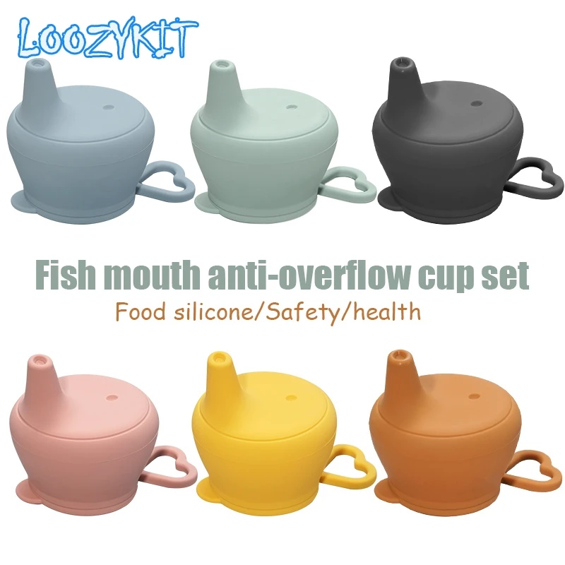

Silicon Baby Feeding Cups Fashion Baby Drinkware Sippy Cups For Toddlers & Kids With Silicone Sippy Cup