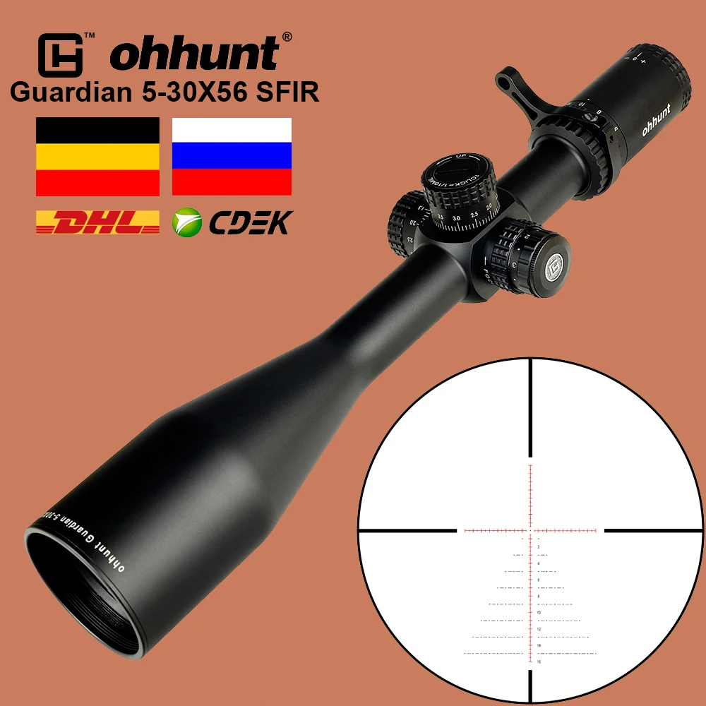Тактический Оптический прицел ohhunt Guardian 5-30X56 SFIR оптический со стеклянной