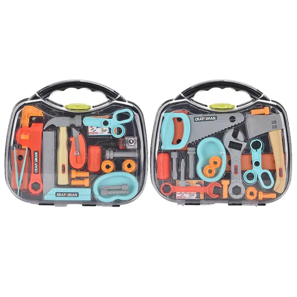 

Children's Toolbox Engineer Simulation Repair Tools Pretend Toy Electric Drill Screwdriver Tool Kit Play Toy Box Set For Kids