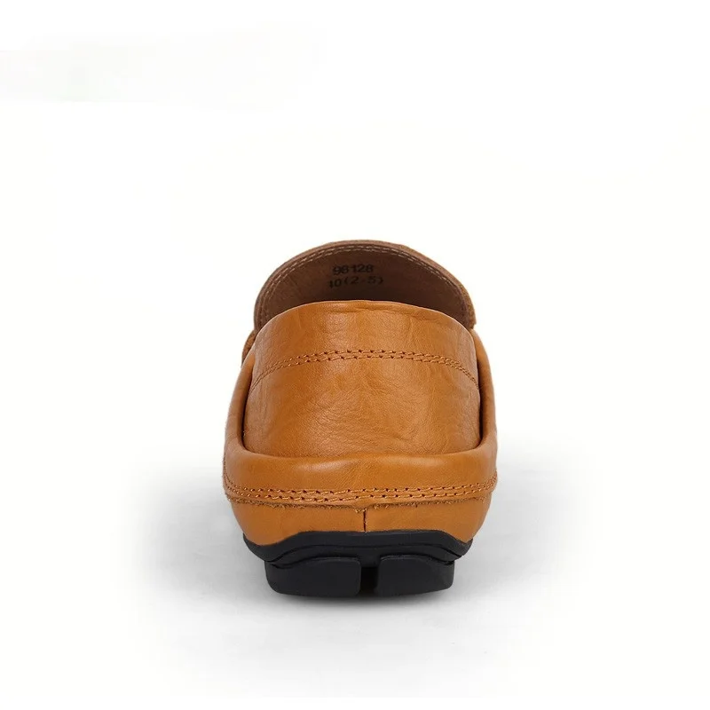 

QUHENG Big Size 35-47 Slip on Casual Men Loafers Spring Autumn Mens Moccasins Shoes Genuine Leather Men's Flats Shoes Man Shoe
