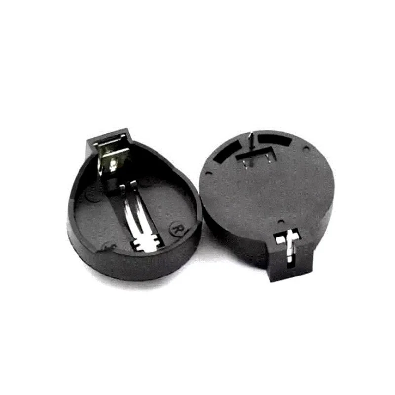 10 шт. CR2025 чехол для аккумулятора черный пластиковый держатель кнопок