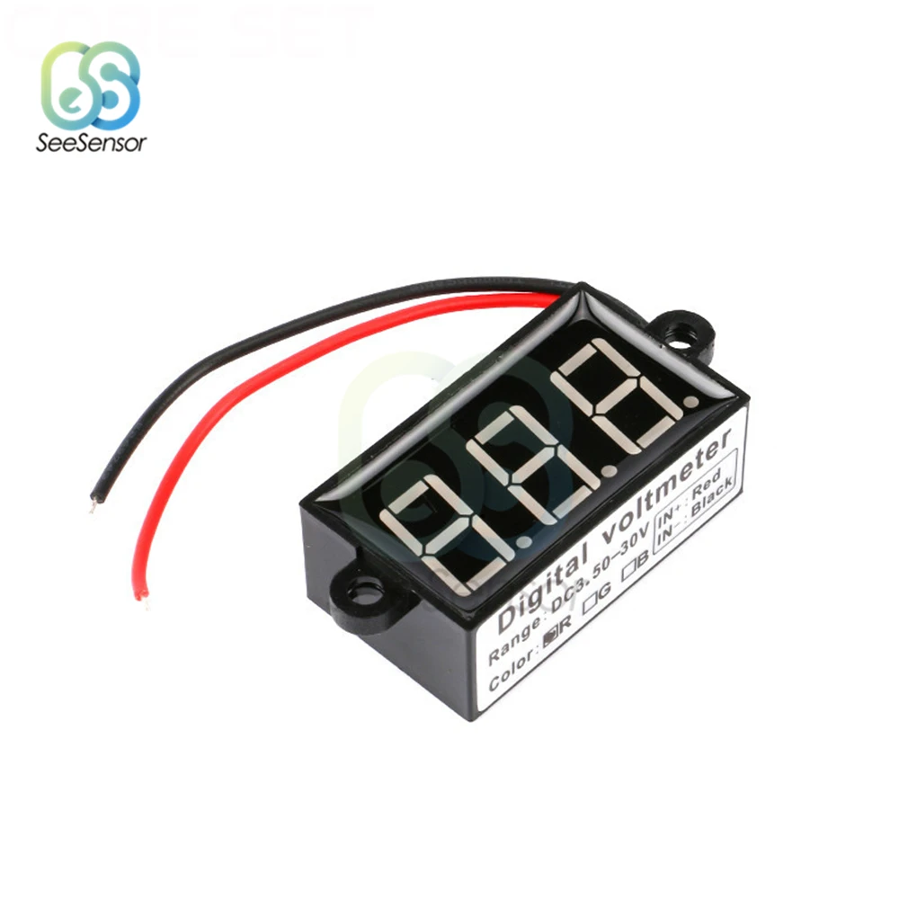 Водонепроницаемый цифровой вольтметр с светодиодный-дисплеем 3 5-30 в |