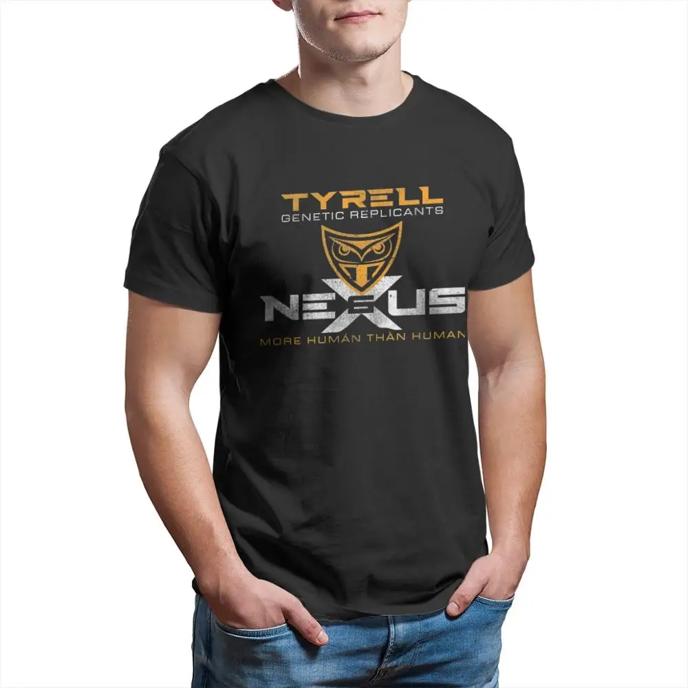 TYRELL NEXUS 6 T Shirt White Blade Runner Rick Deckard film Sci-fi maglietta stampata magliette grandi estive 2020