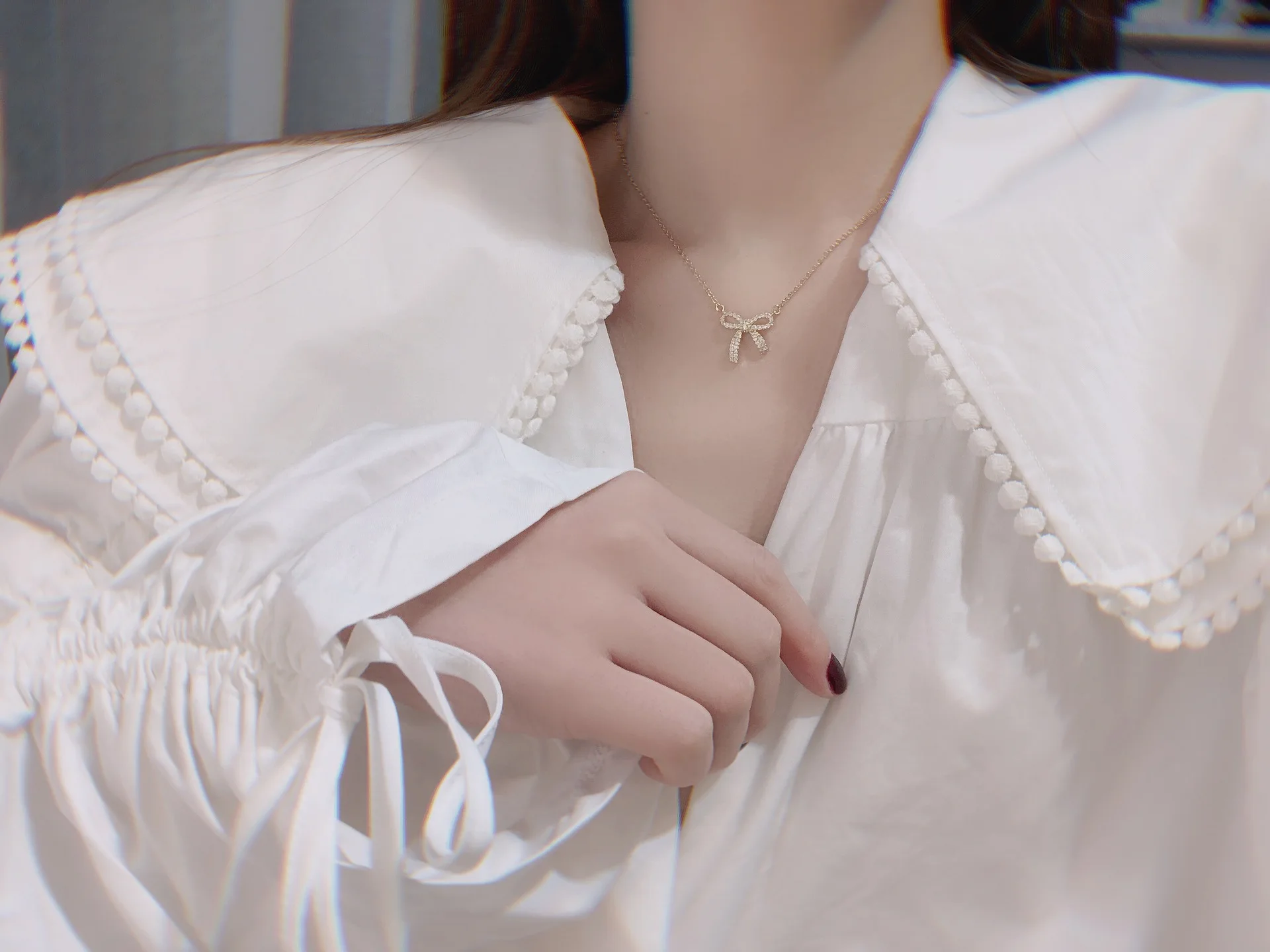 Новые аксессуары с блестящими боками кулон кристальным узлом и ожерелья для