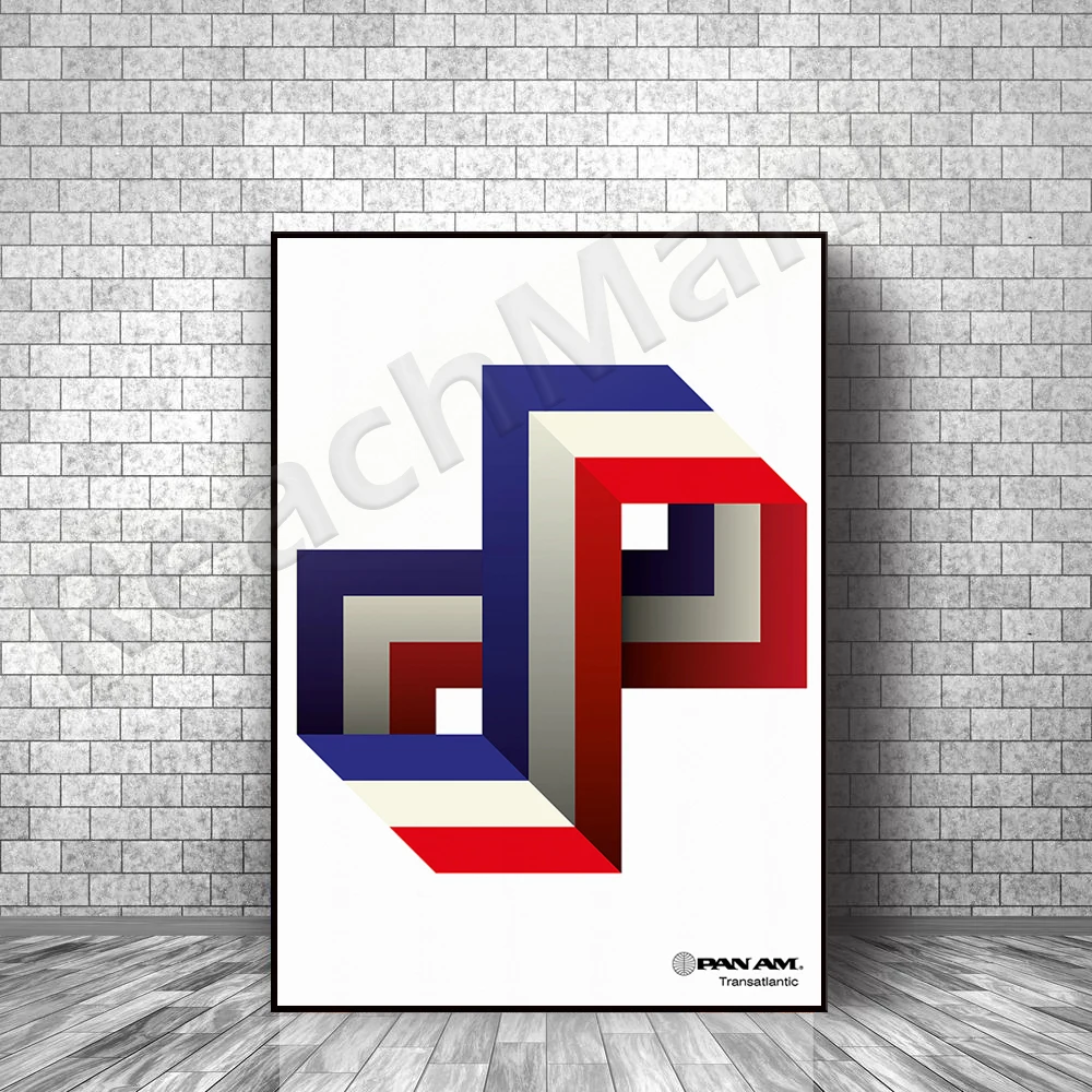 

Paris Nonstop: Retro Transatlantic Travel Art Deco Canvas Poster