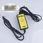 Автомобильный CD-адаптер MP3 аудио интерфейс AUX USB CD чейнджер (5 + 7)PiN для Toyota Avensis Tundra Vios Highlander для Lexus GX LX GS300