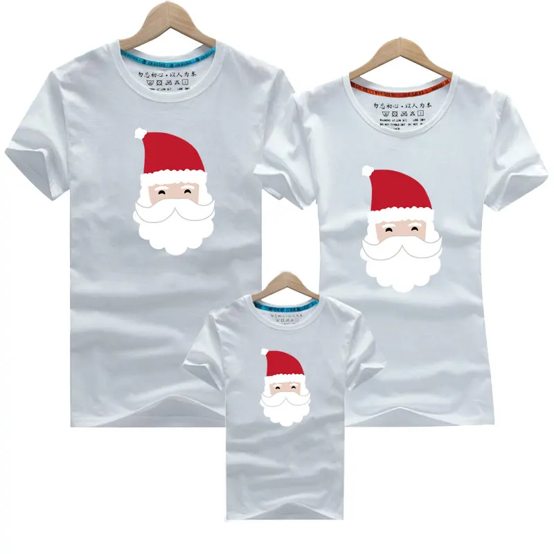 Одежда для семьи с Санта Клаусом футболка папы мамы и мальчика коллекция 2019 года