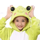 Детский костюм лягушки для мальчиков и девочек, кигуруми, Мультяшные животные, Хэллоуин, необычный Детский костюм для косплея, Пижама