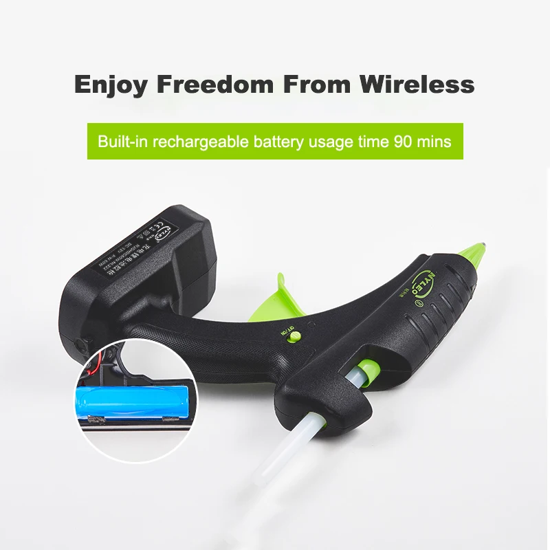 Беспроводной клеевой пистолет 65 вт перезаряжаемый переносной набор