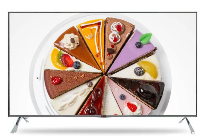 Android Телевизор тонкий плоский 65 70 75 85 дюймов Китай Смарт ЖК светодиодный