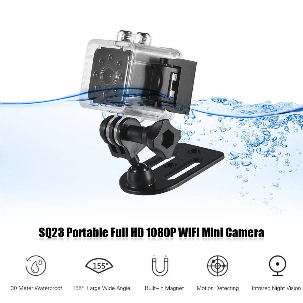 Портативная мини камера SQ23 с Wi Fi Full HD 1080P маленькая цифровая видеокамера