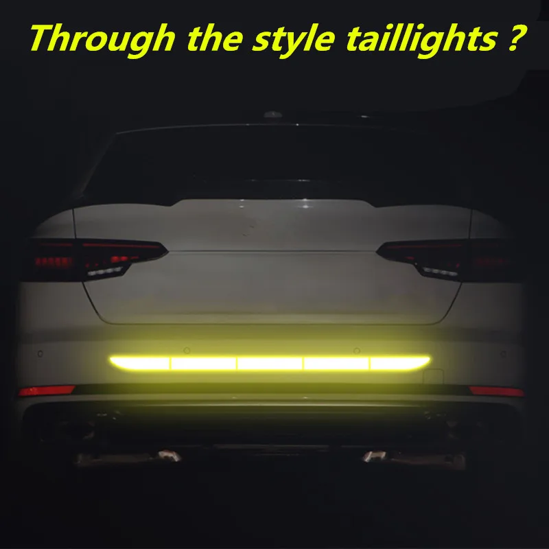 Светоотражающая полоса 90 см предупреждающая наклейка на багажник автомобиля