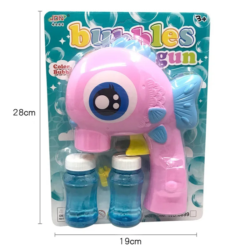 1 комплект Детский набор в форме рыбки d Bubble Gun мыльница игрушка Веселый пузырь для
