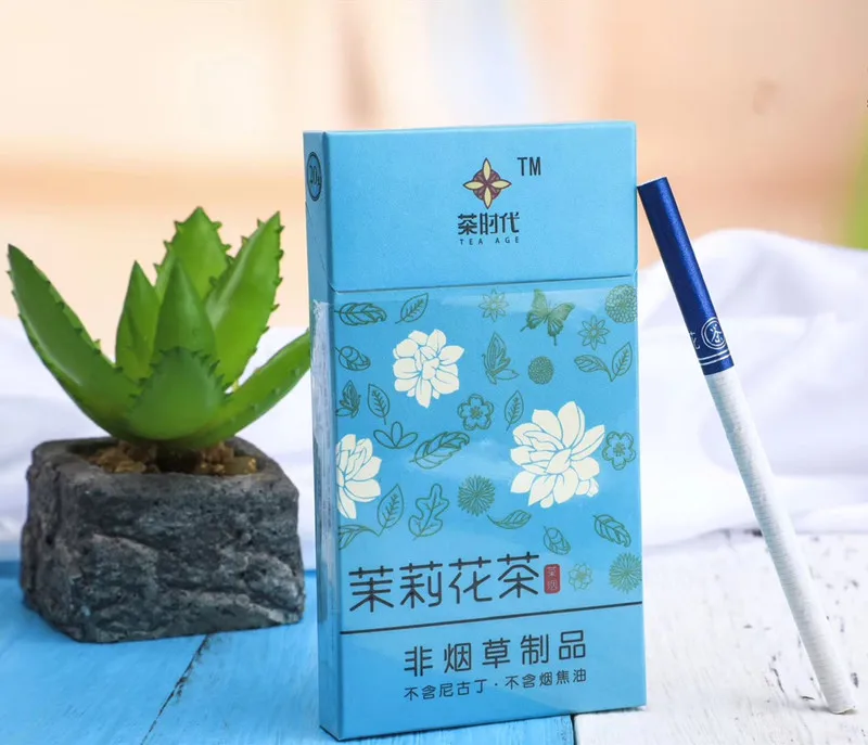 

Natural tea jasmine, fine cigarette, material Help stop smoking herbal smoke health protection clean lungs quit smoking refreshi