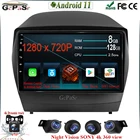 Автомобильный стерео Мультимедийный проигрыватель 360, камера для Hyundai Tucson 2  ix35 2009-2015, Android 11, GPS-навигация, BT, Wi-Fi, DSP, IPS