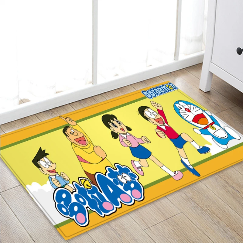 

Carpet Plush Home Bedroom Bathroom Floor Mat Door Mat Cartoon Anime Doraemon Custom Decorative Mat
