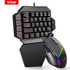 Новинка 2021, Механическая игровая клавиатура для одной руки с RGB-подсветкой, портативная игровая мини-клавиатура, игровой контроллер для ПК, PS4, Xbox, геймера