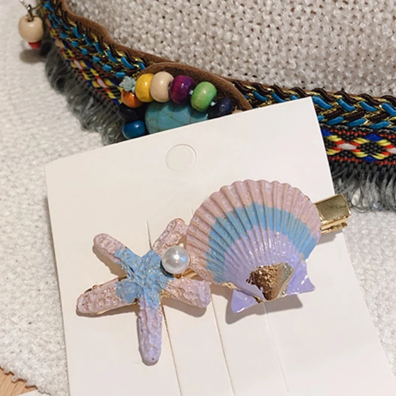 Женские заколки для волос с морскими звездами женские студенческие каваи