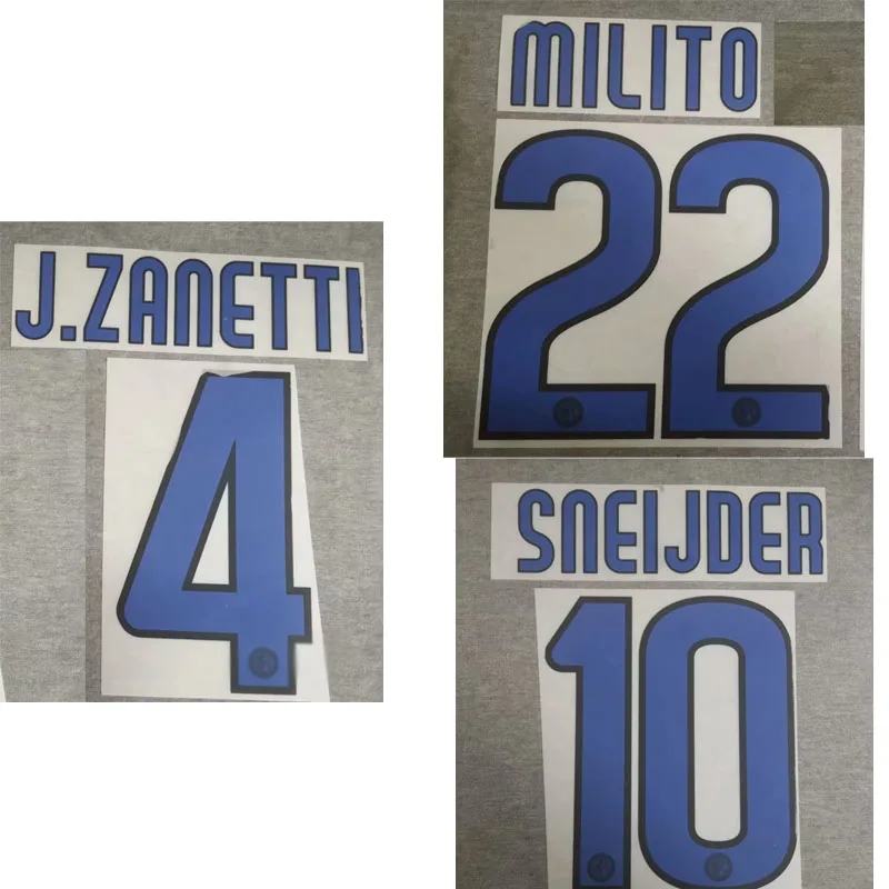 2010 Ретро Sneijder Nameset #22 MILTO #4 J.ZNETTI термопечать 2010 Ретро Sneijder Nameset #22 MILTO #4 J.ZNETTI термопечать