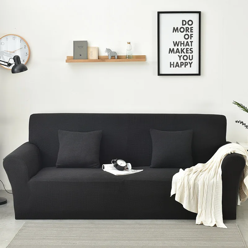 

L Shape Velvet Sofa Covers for Living Room Solid Sectional Sofa Cover Elastic Couch Cover Sofa Towel Home Decor Sofa Slipover