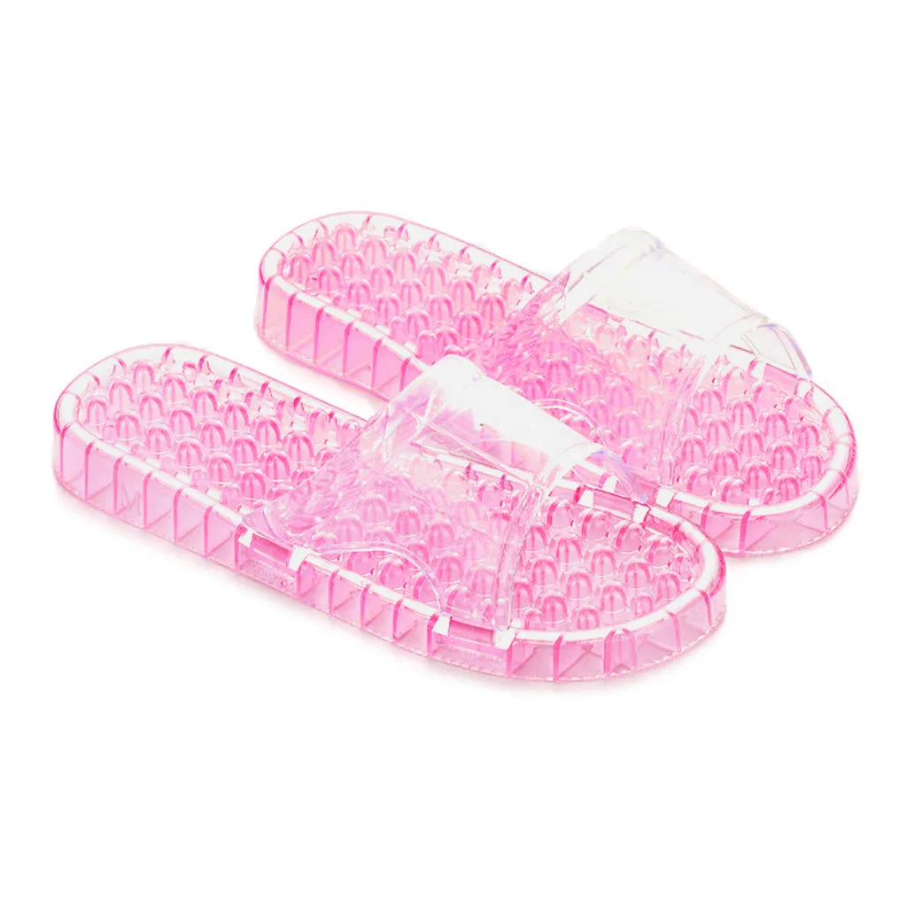 Womail Summer Slippers Shoes Woman 2020 Transparent Peep Toe Flip Flops Clear Women Outdoor Flat Beach Slides | Обувь