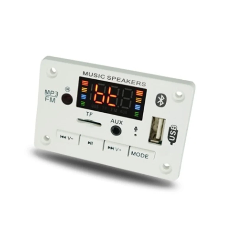 Плата декодера громкой связи с MP3 плеером 5 В 12 Bluetooth 0 WMA WAV FM радио поддержка TF USB AUX