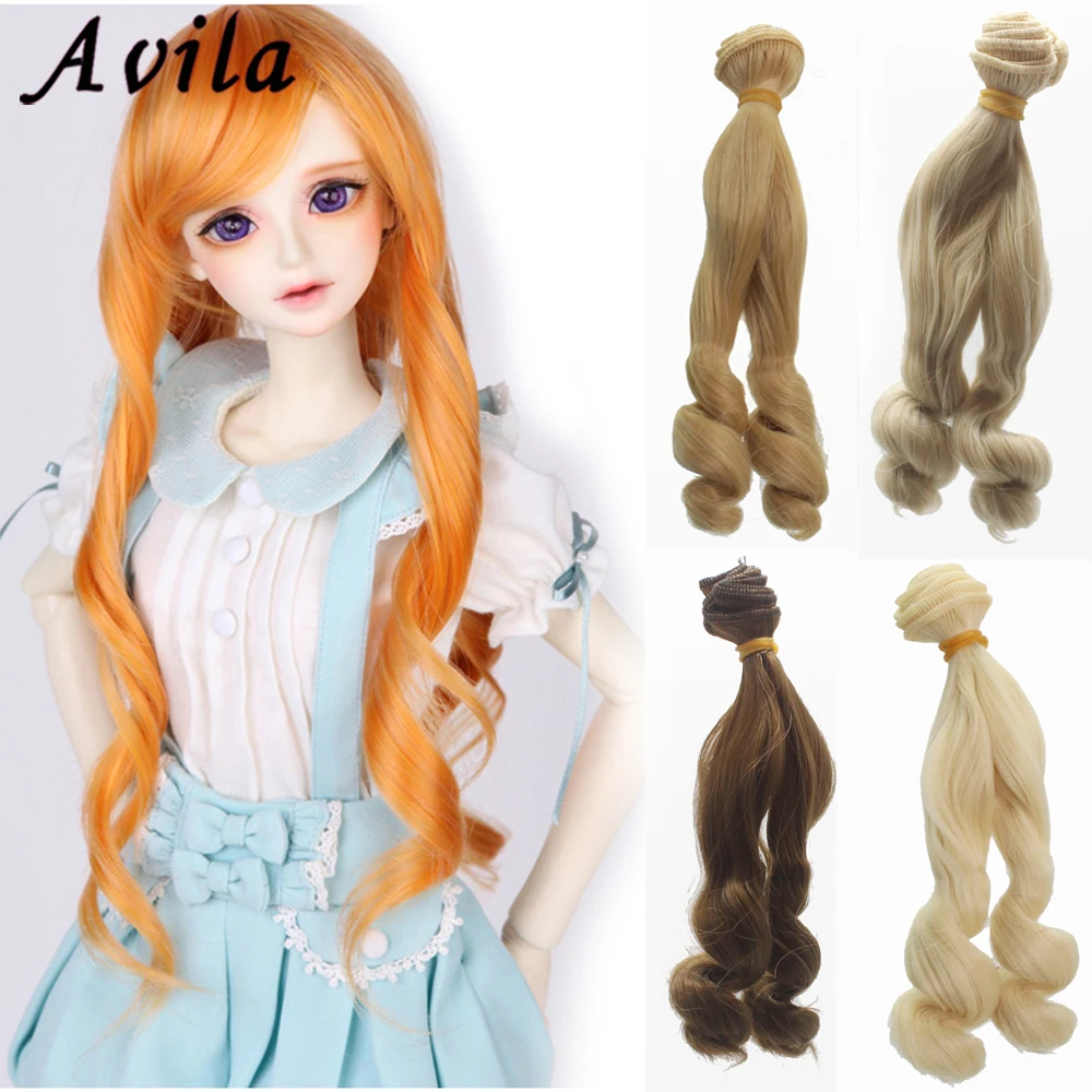 Горячие кукольные аксессуары кукольный парик кудрявые волосы для bjd SD Diy