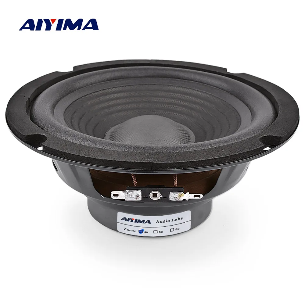 

AIYIMA 1Pcs 150W 6.5 Inch Midrange Bass Speaker 4 Ohm 8 Ohm Midrange Speaker Amplifier Sound Woofer Loudspeaker Home Theater