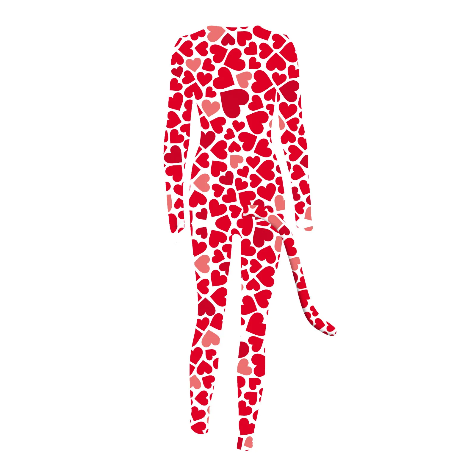 Женские туфли Все-в-одном пижамный комплект с принтом длинный рукав пуговицы