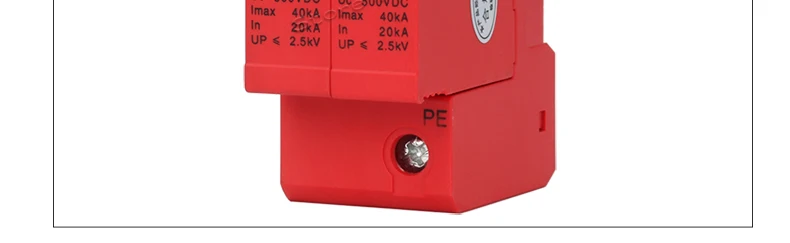 Защита от перенапряжения DC 1000V 500V 800V 20KA~ 40KA 2 P дом Защита от перенапряжения Низковольтное предохранительное устройство Молниезащита SPD