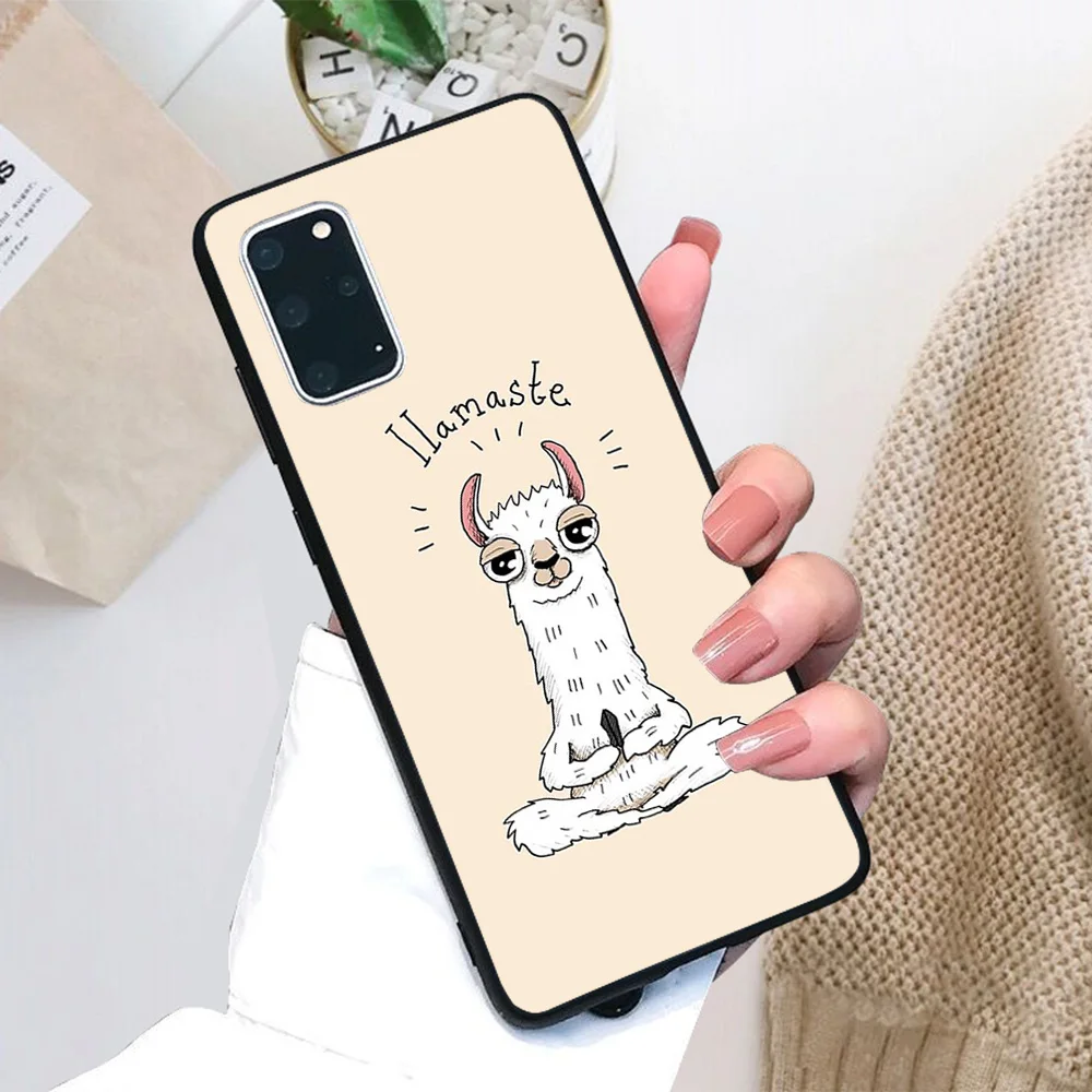 

For Samsung Galaxy Llamaste Soft TPU Black Border Samsung Galaxy Case