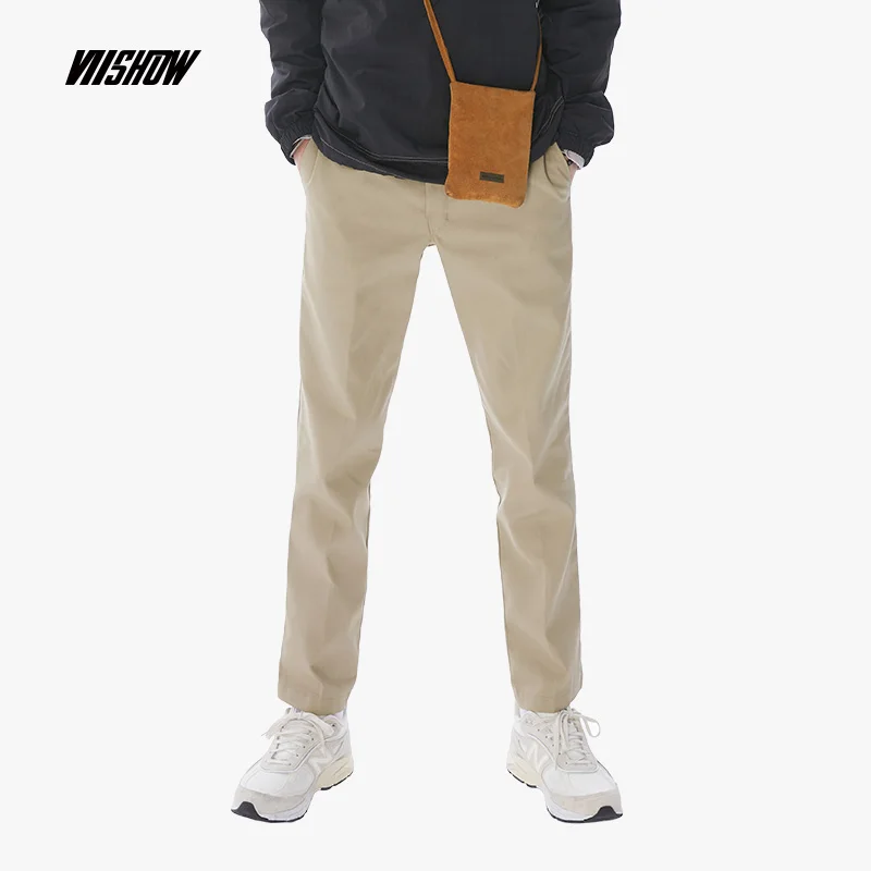 VIISHOW новый стиль повседневные штаны для мужчин брендовая одежда модные