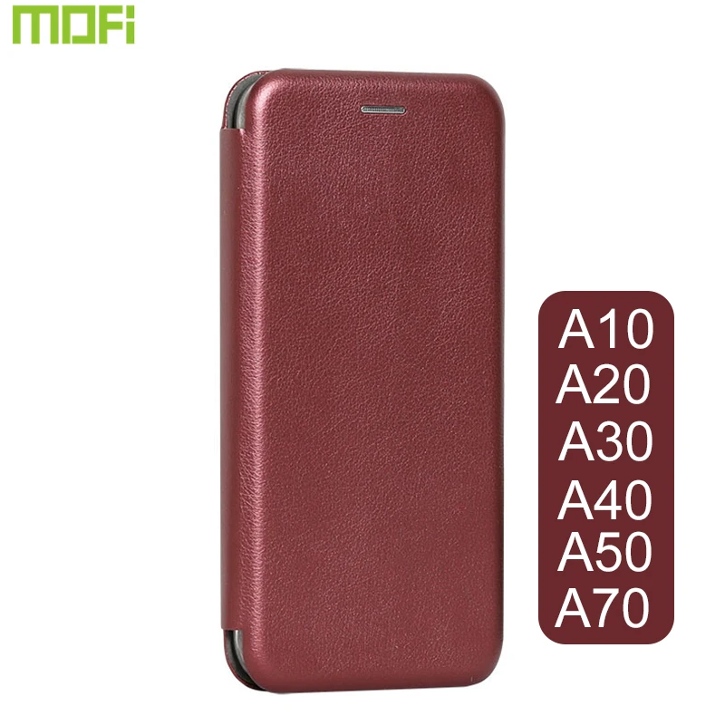 Чехол с откидной крышкой для Samsung A50 Mofi A30 чехол в виде книги A10 A20 A40 A70 черный