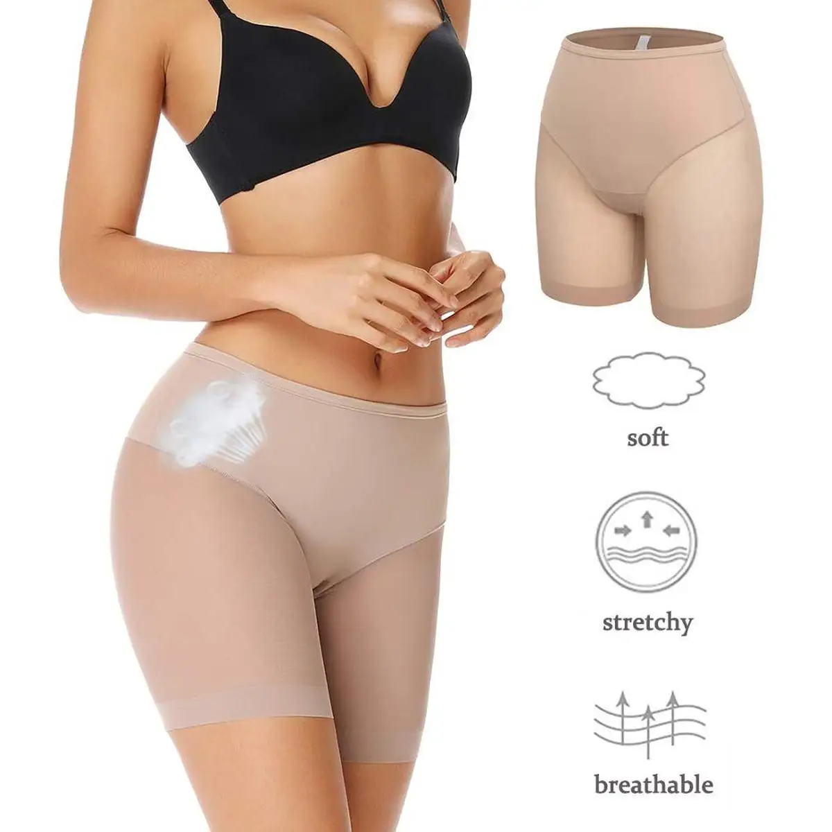 Женское нижнее белье безопасные короткие штаны шорты боксеры Femme высокая талия
