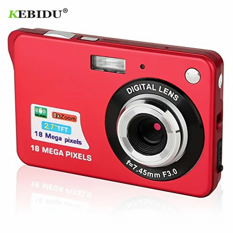 Цифровая видеокамера KEBIDU 2 7 ''TFT LCD HD 720P 18 МП с 8 кратным цифровым зумом анти
