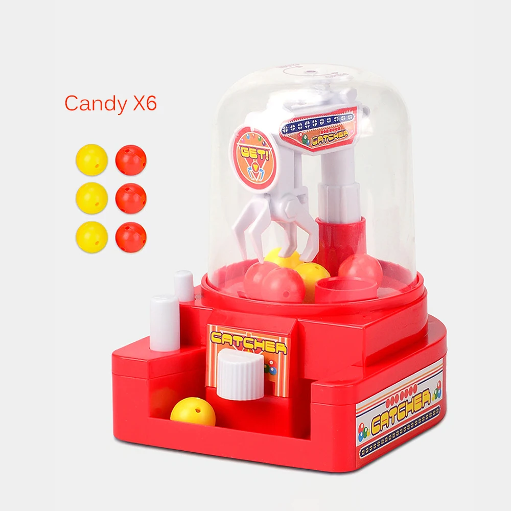 

Mini Arcade Claw Machine Toy Child Candy Grabber Doll Claw Toy Catcher Color Ball Board Game RC Arcade Claw Machine For Kid Gift