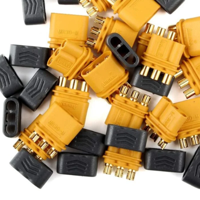 Позолоченный разъем MR30 Штекерный гнездовой для литиевых батарей