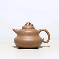 yixing raw ore purple sand teapot wholesale famous hand painted duanni gourd purple sand teapot set tea set household teapot