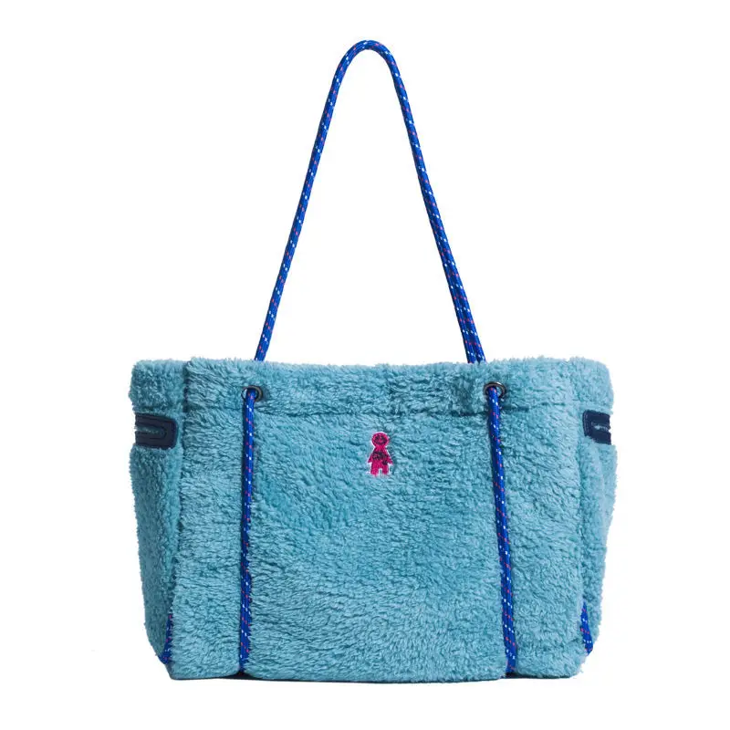 

Women Large Capacity Tote Bag 2021 Autumn and Winter New Hand Lamb Plush Shoulder Bag Purse Shopper Purses Underarm Shoulder Bag