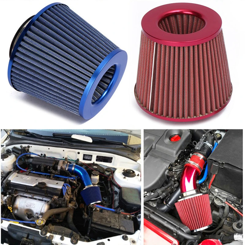 Воздушный фильтр универсальный автомобильный 76 мм с большой Впускной