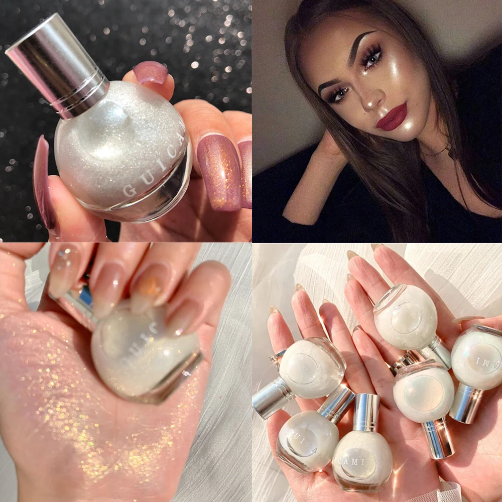 Лампа в форме алмаза блестящая жидкая хайлайтер Косметика для макияжа лица