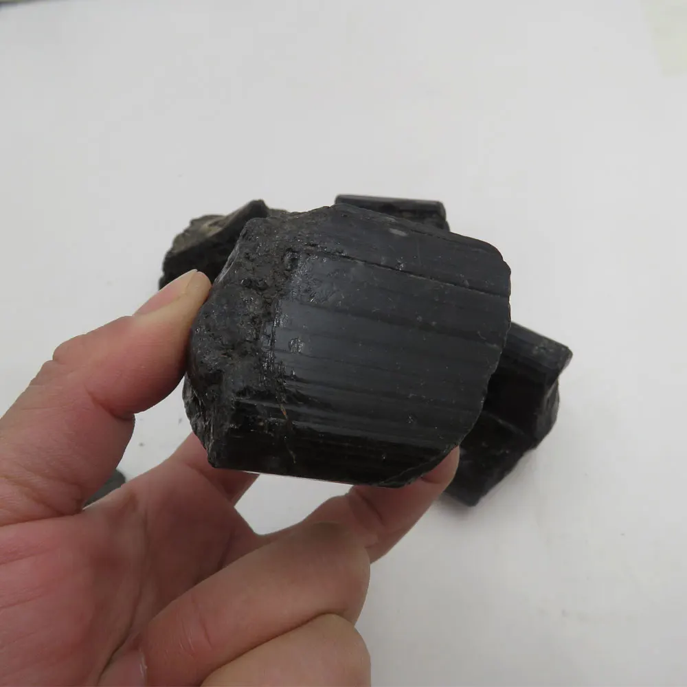 200 ~ 220 г AAA 100% Натуральный Необработанный черный турмалиновый фотоэлемент|specimen| |