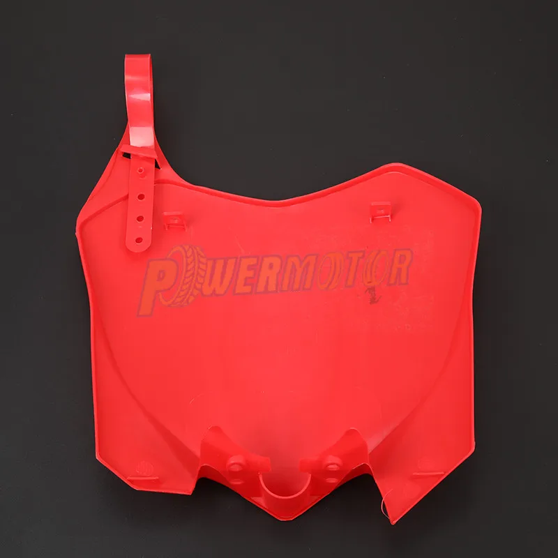 Plastic Front Number Plates Name Plate Red For Honda CRF250R 10-13 CRF450R 09-12 Off Road Racing Motocross Free Shipping | Автомобили и