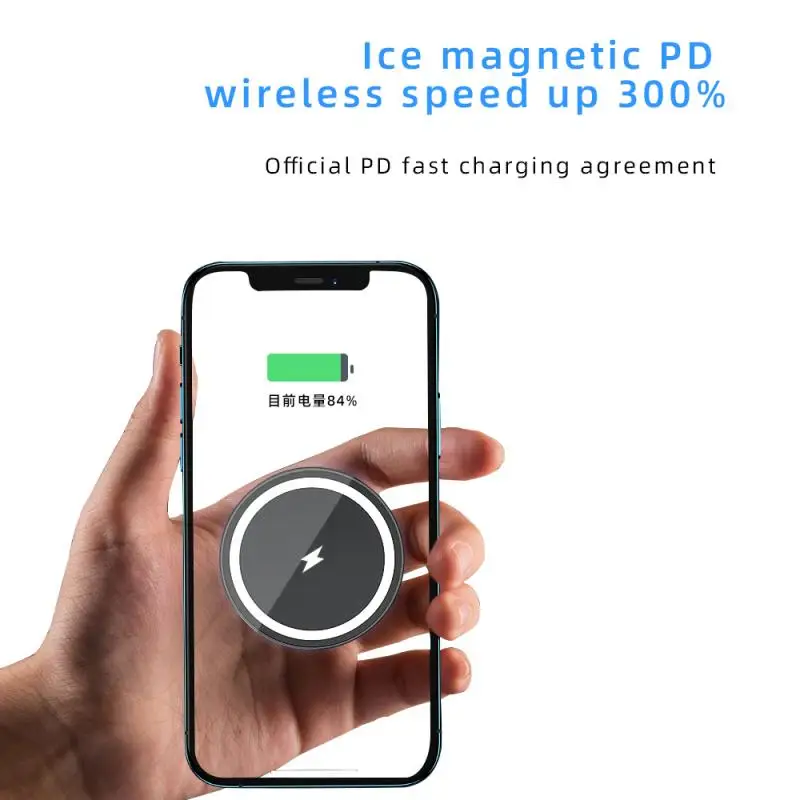 15W Magnetic Wireless Car Charger Phone Holder For IPhone 12 IPhone12 Pro Max Wireless Charging Car Phone Holder Dropship