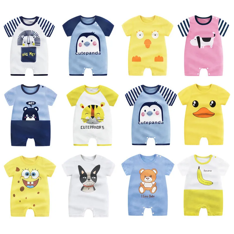 Летняя одежда для новорожденных мальчиков и девочек унисекс Bebe хлопковый боди