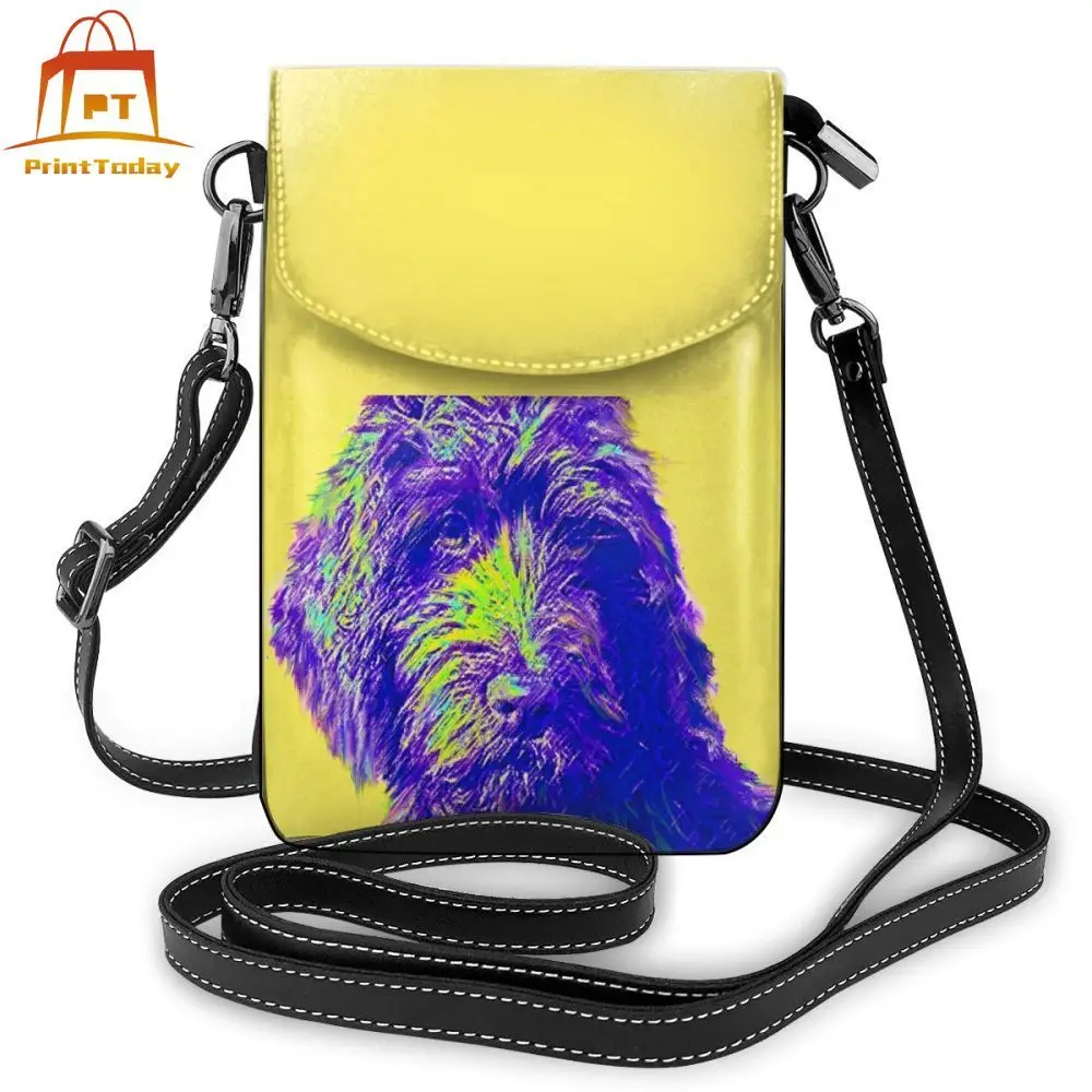 Женская сумка через плечо Poodle кожаная высокого качества многофункциональные