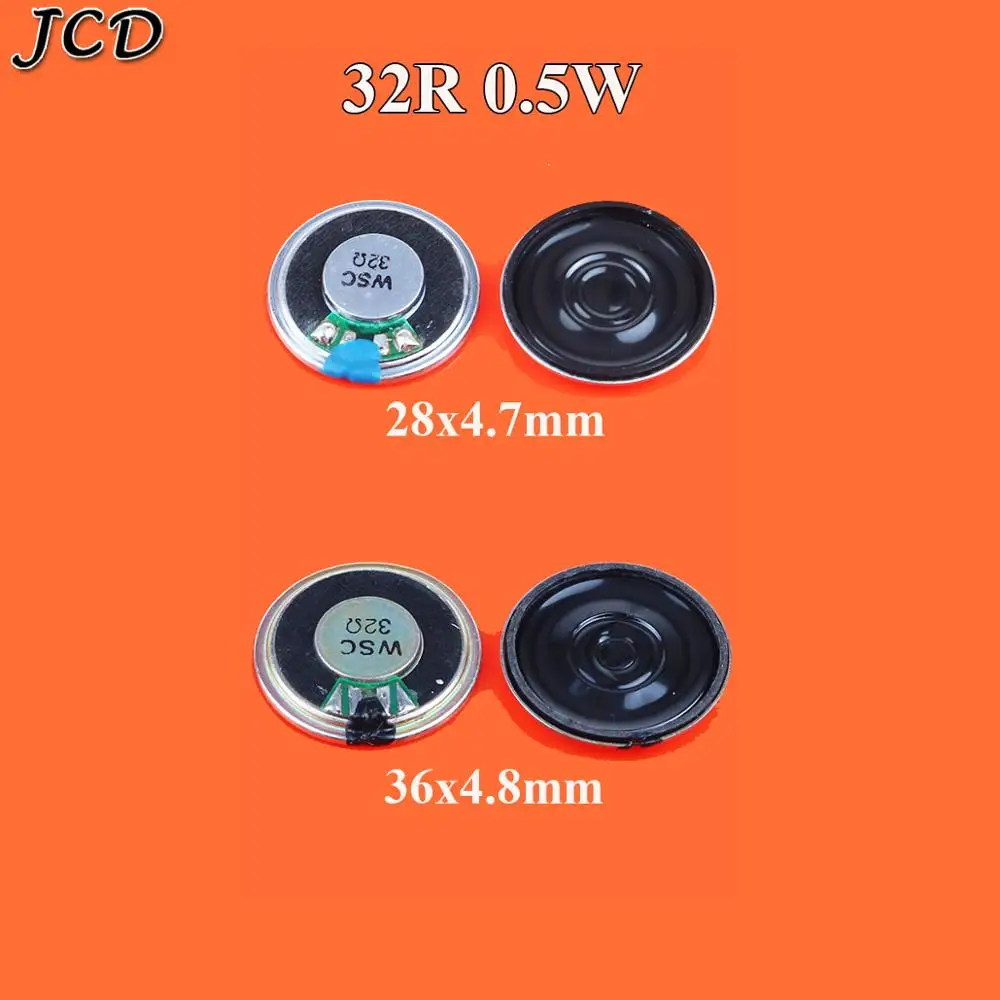 

JCD Speaker 32ohm 0.5w 32R 0.5W diameter 28mm 36mm small horn loudspeaker