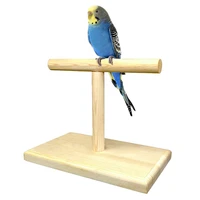 hot portable wood bird parrot stand training spin perch stand playground platform toy parrot toy springboard