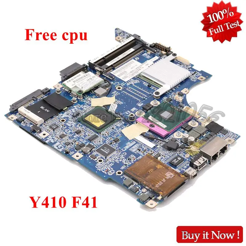Материнская плата NOKOTION для ноутбука Lenovo Y410 11009714 F41 LA-3571P основная GM965 DDR2 ЦП без